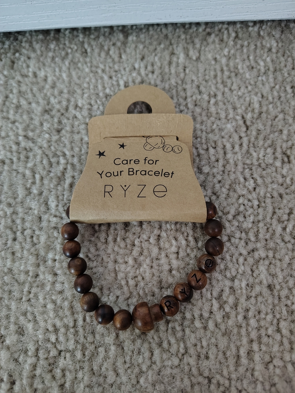 Ryze Wooden Mushroom Bracelet